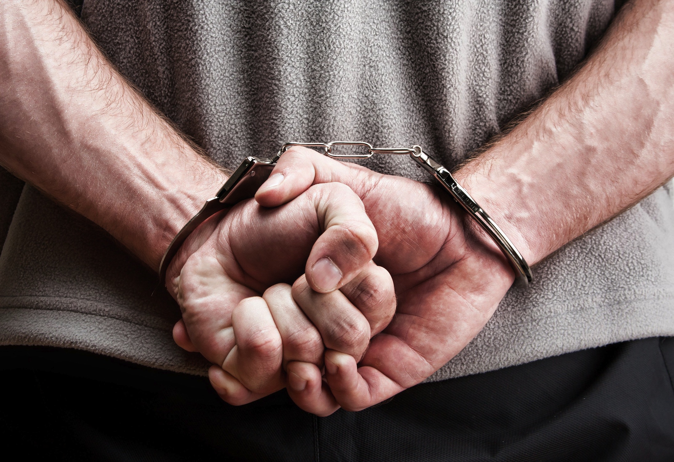 Criminal in handcuffs