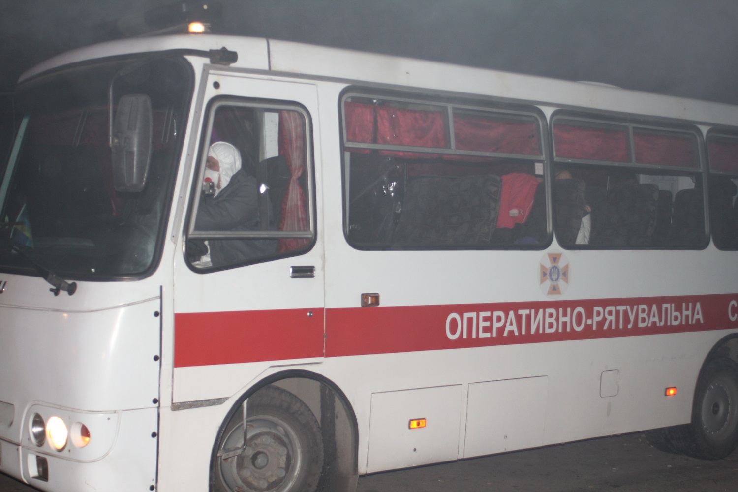 Евакуйовані українці в Нових Санжарах