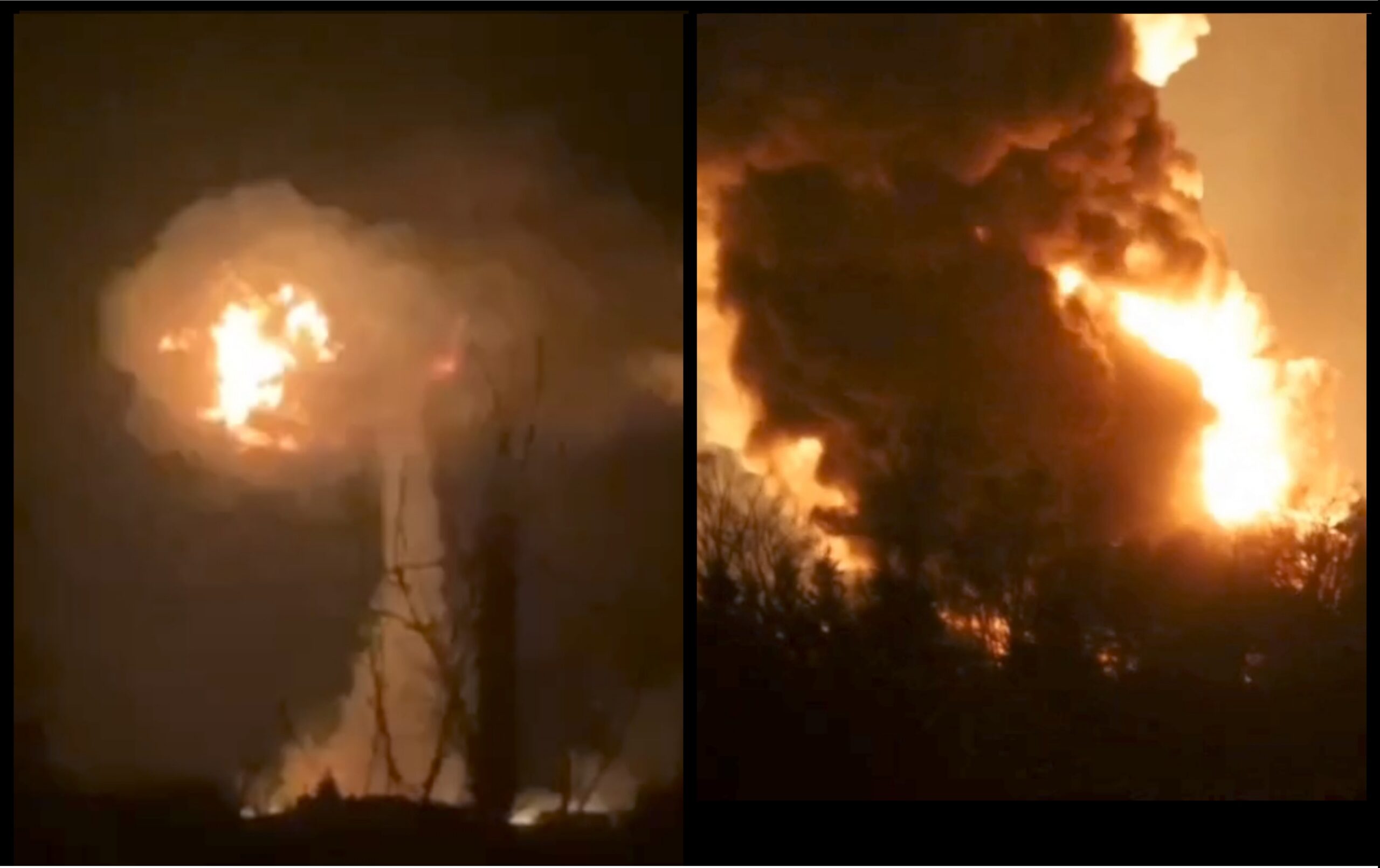 Вибух на газопроводі в Харкові та пожежа на нафтобазі у Василькові