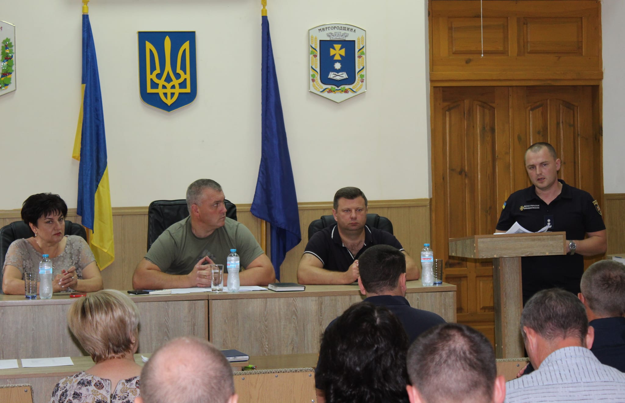 Нарада з керівниками територіальних громад Миргородського району, у якій взяли участь Віталій Дяківнич та Віктор Іваненко