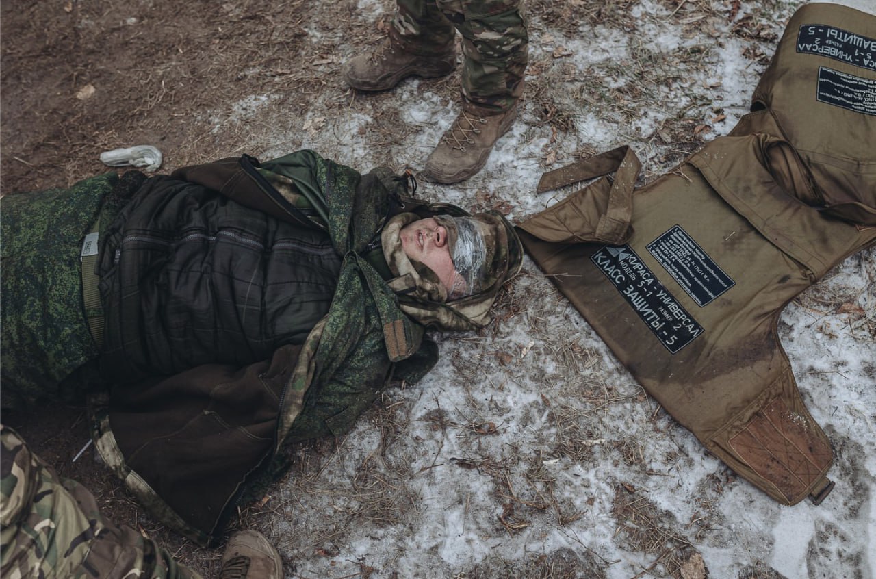 Полонений росіянин на Донбасі, січень 2023. Ілюстрація