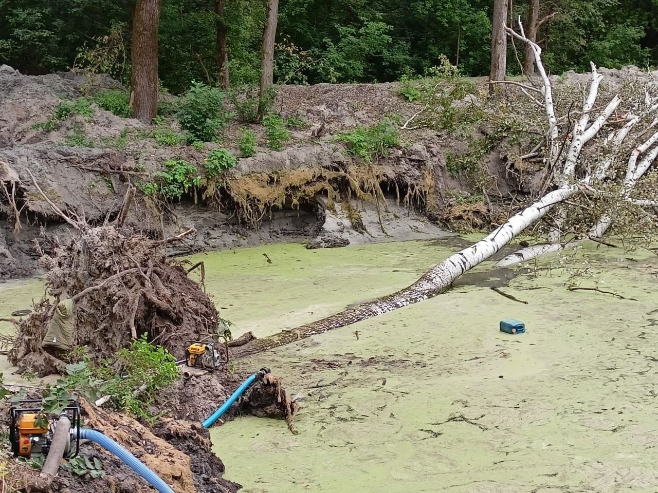 Незаконні роботи на озері. Ілюстративне фото