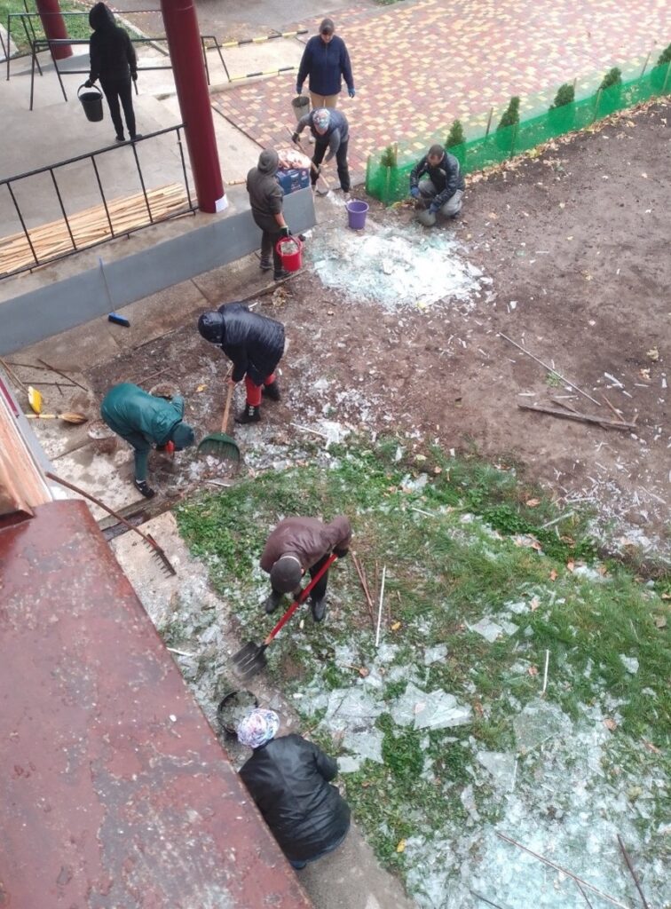 Наслідки обстрілу Миргорода