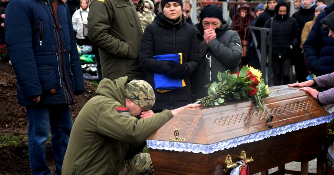 Прощання з Дмитром Рукасом у Нових Санжарах