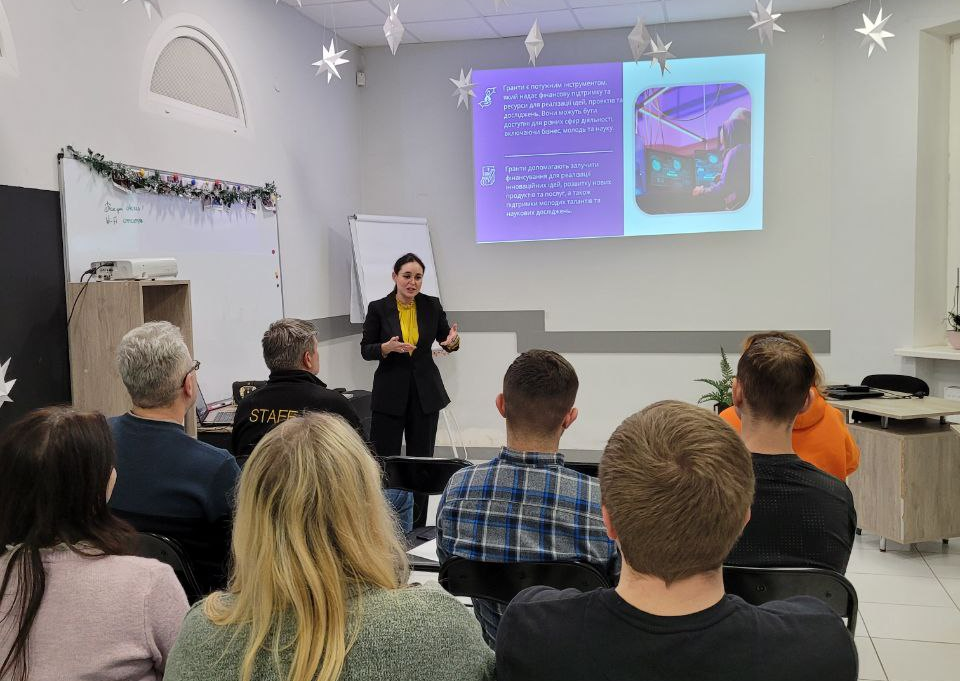 Ганна Люлька на тренінгу