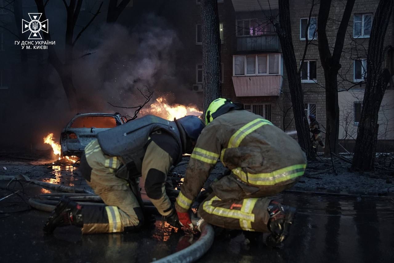 Наслідки обстрілу Києва 23 січня 2024 року. Ілюстративне фото