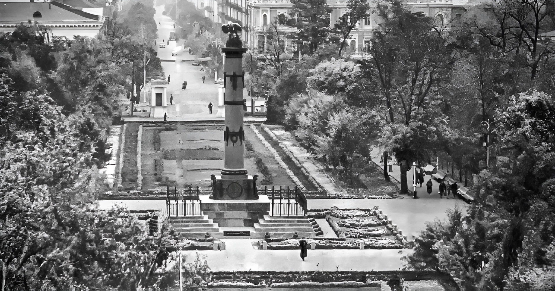 Корпусний парк на початку 1960-х років.