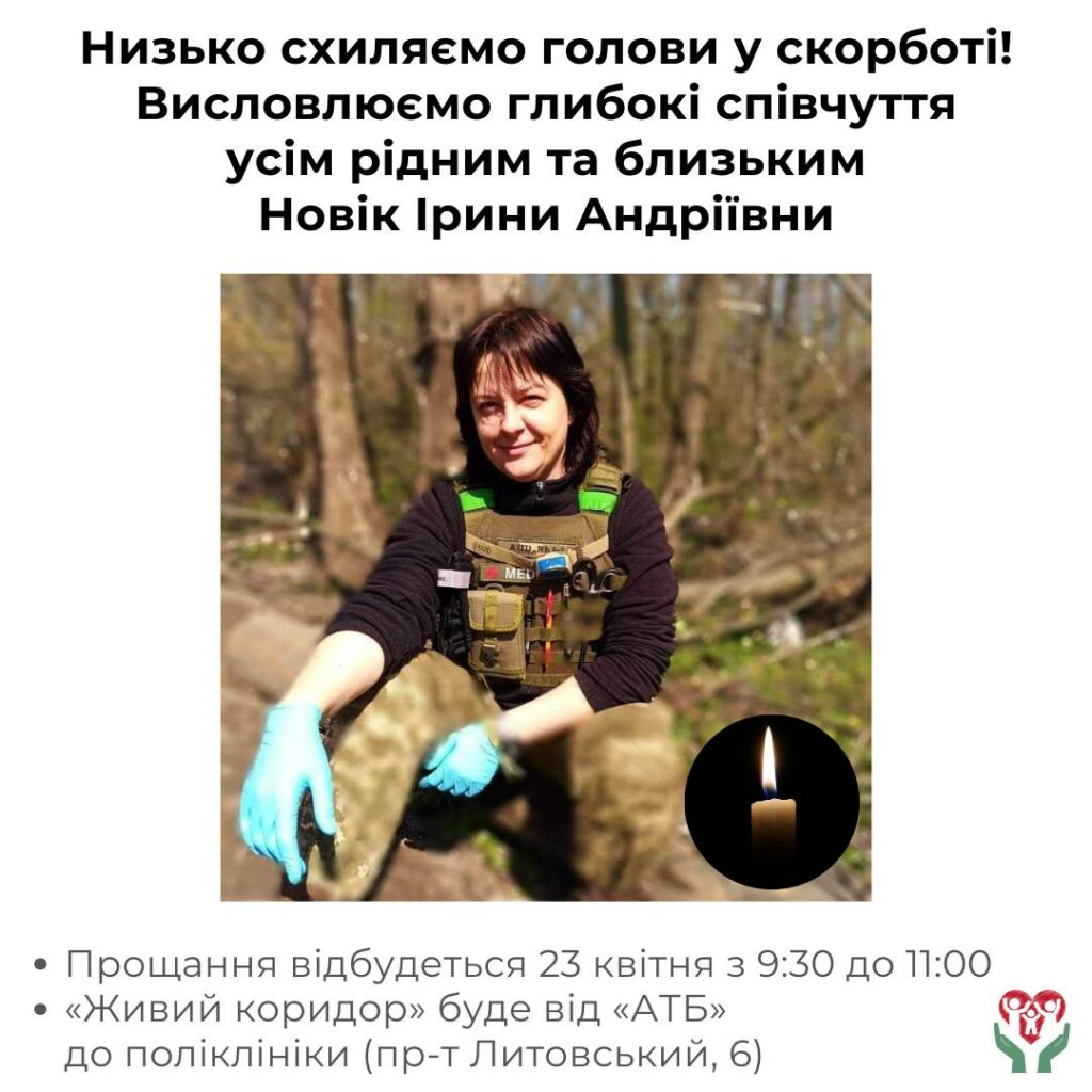 Прощання з Іриною Новік