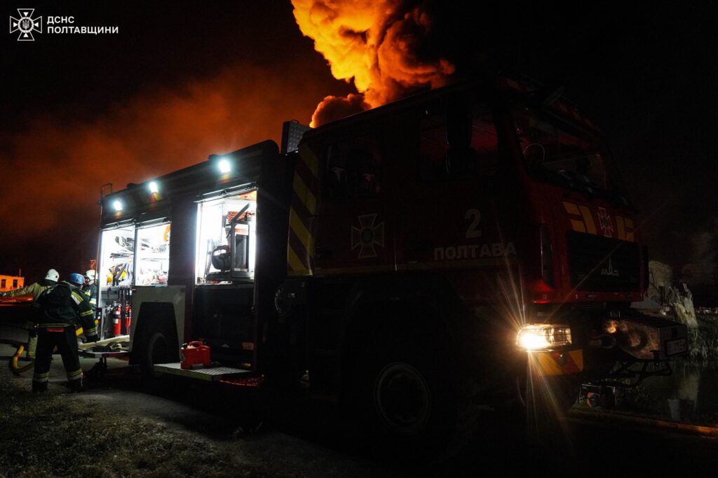 Атака росіян. Ударні дрони та наслідки атаки підд Полтавою