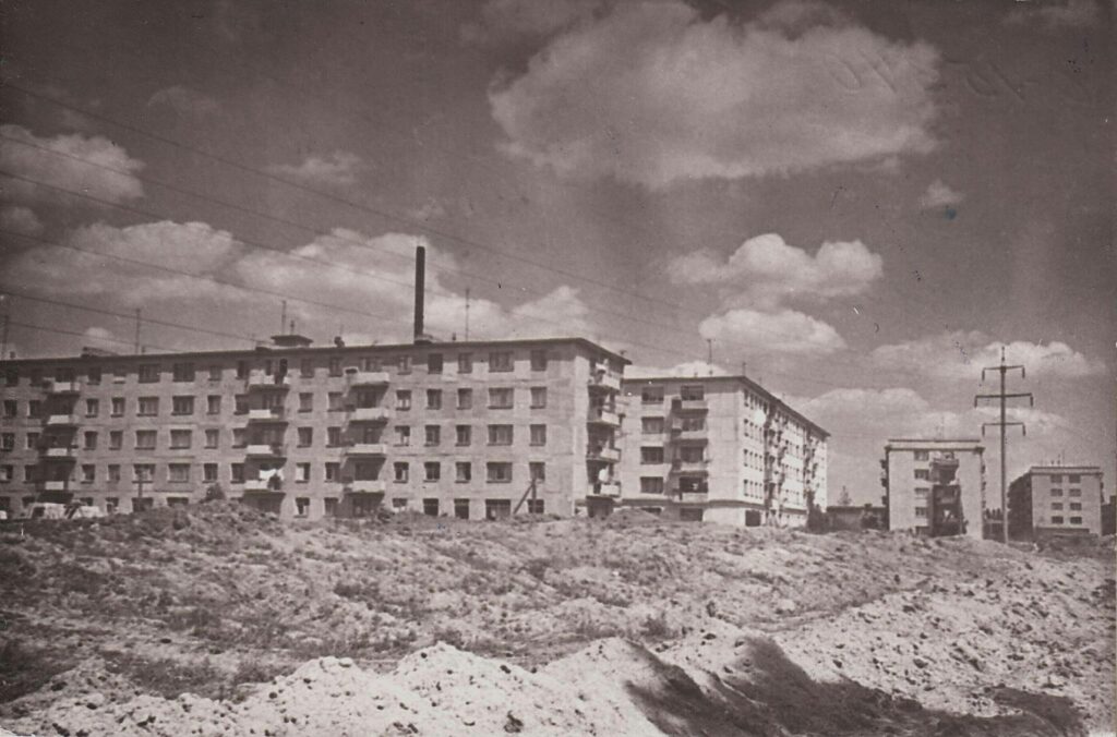 Будівництво мікрорайону Половки, 1975 рік