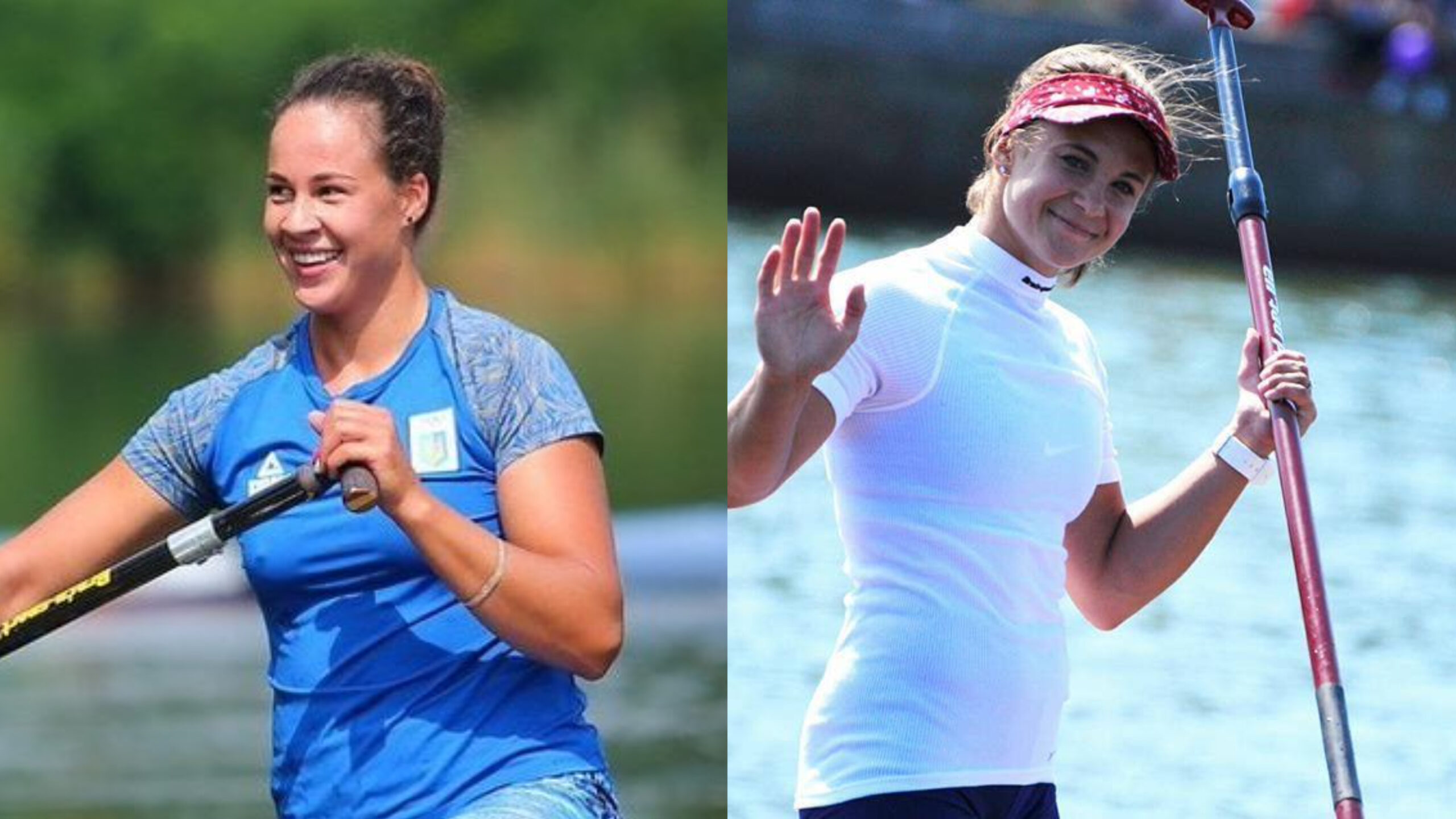 Каноїстка Людмила Лузан і байдарочниця Людмила Кукліновська