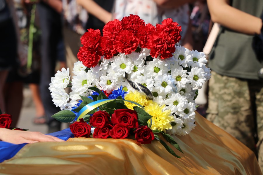 Прощання із загиблими захисниками