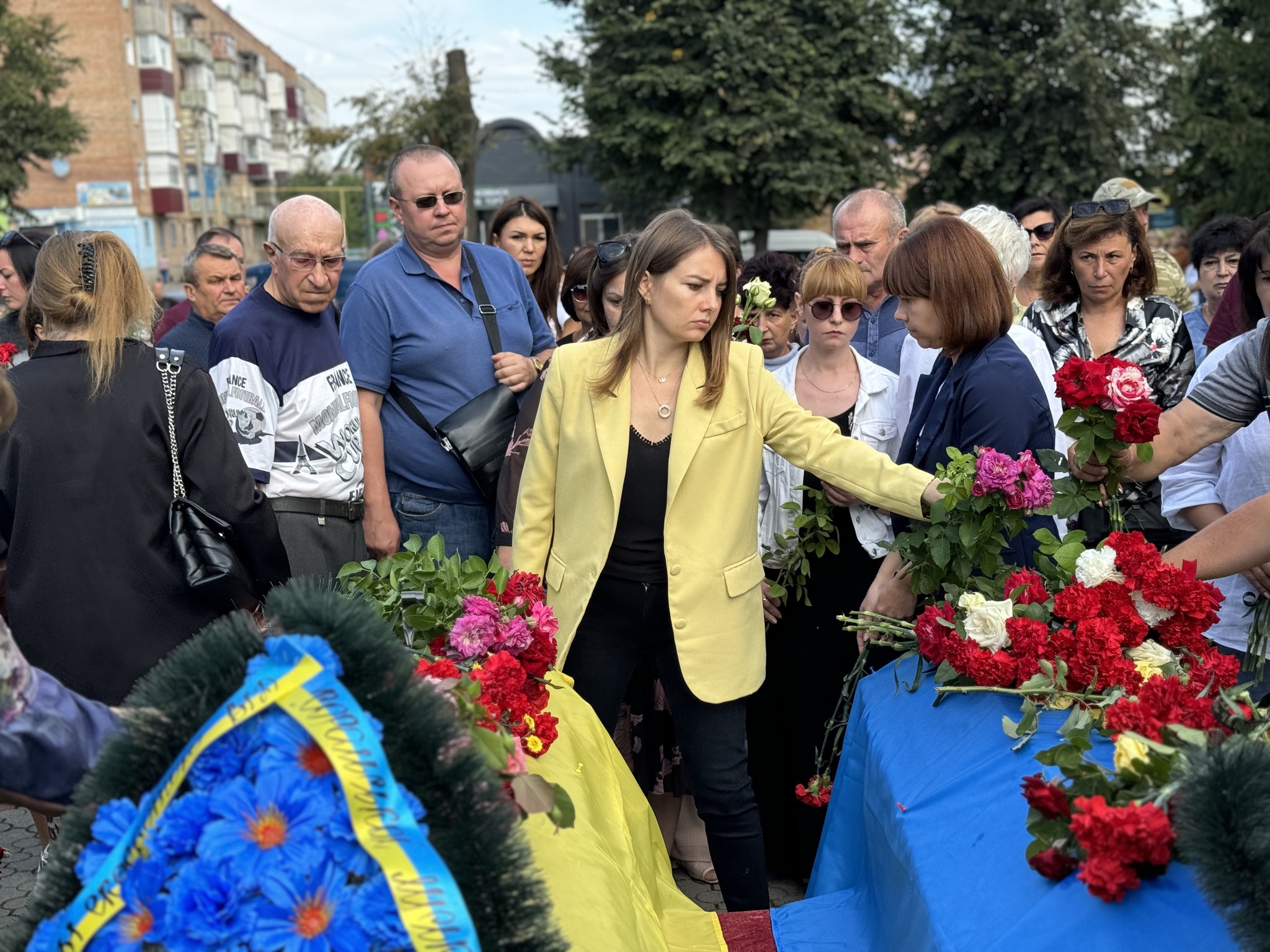 Прощання із воїном Володимиром Костюком