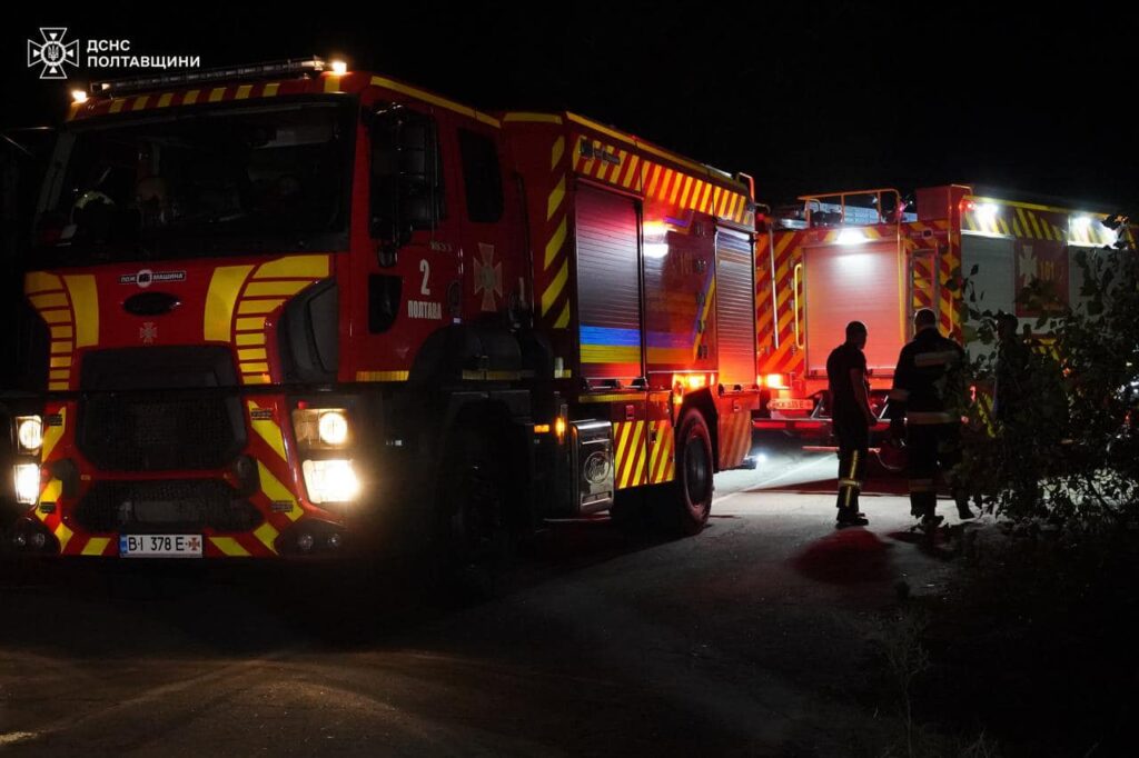 Пожежа на Полтавщині. Фото ДСНС Полтавщини