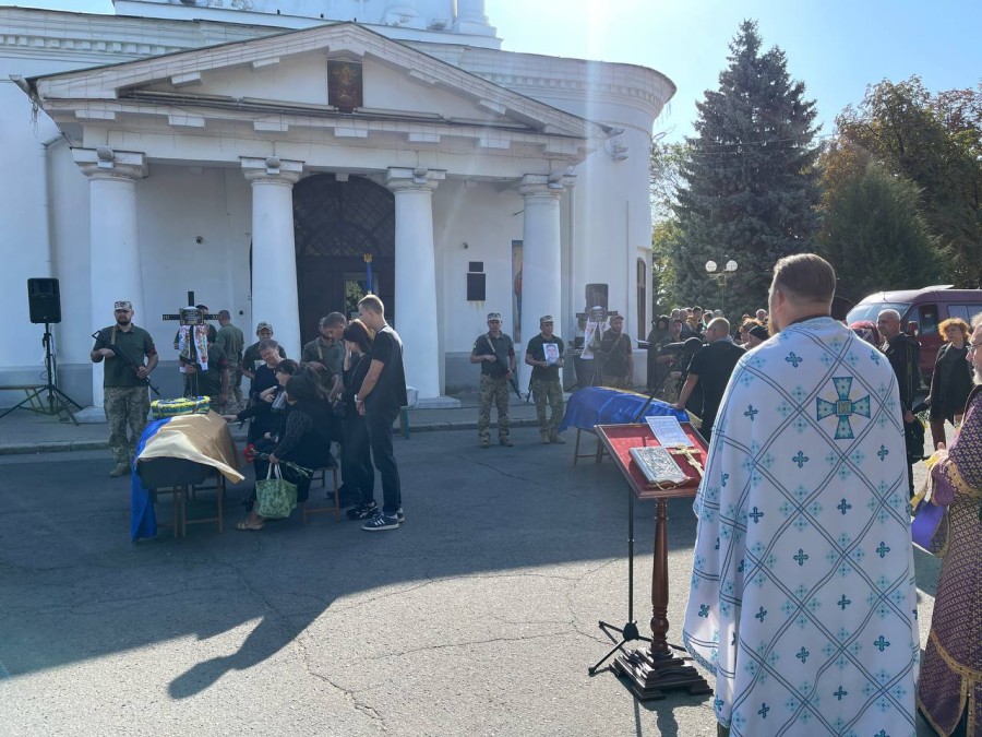 Прощання з воїнами.