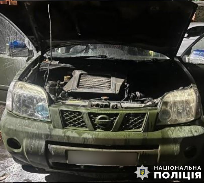 Підпалена у Кременчуці автівка