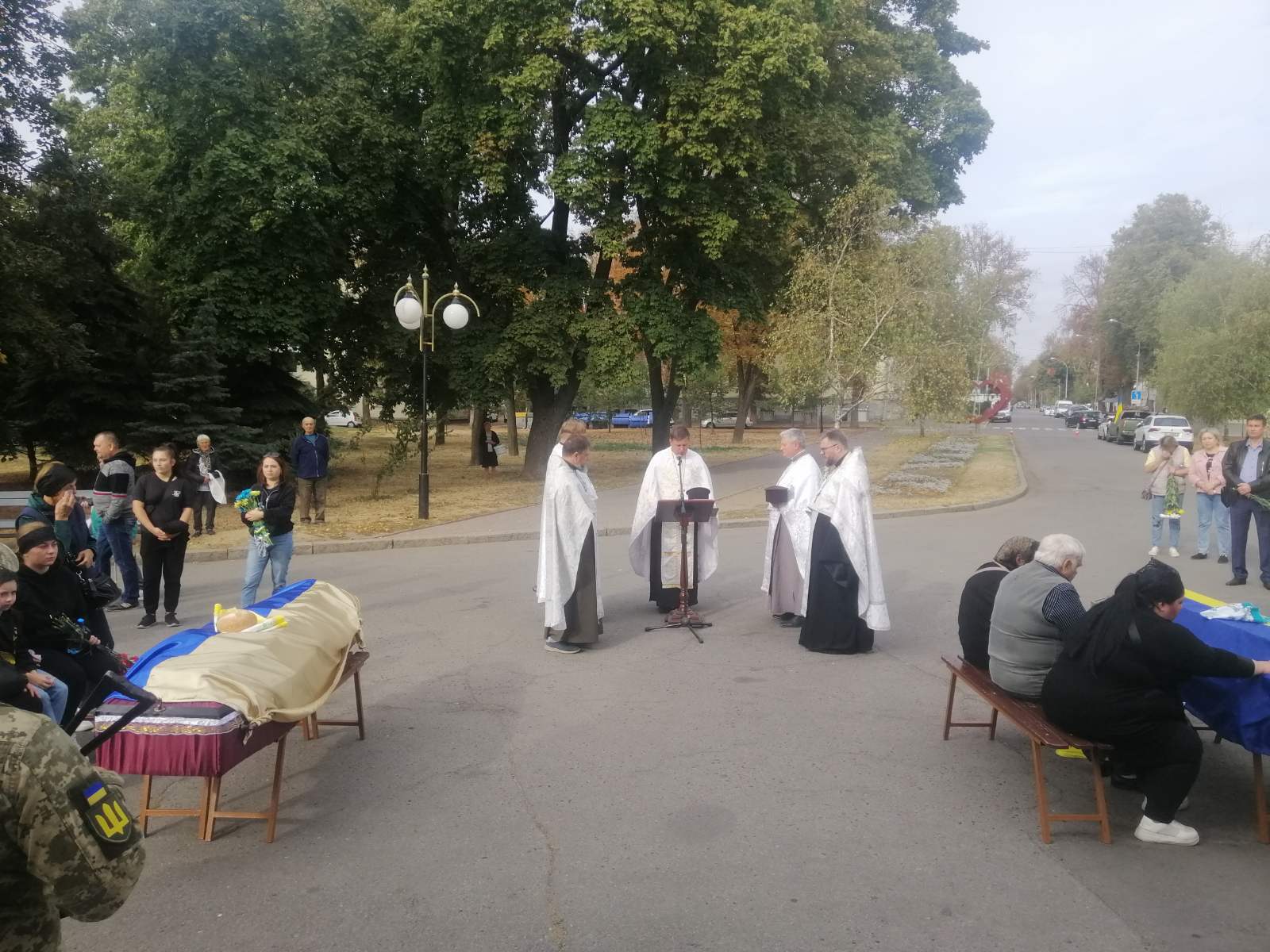 Прощання з воїнами у Полтаві 5 жовтня.