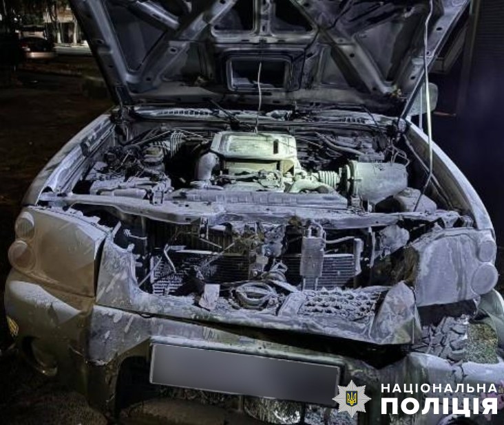 Підпалена у Кременчуці автівка