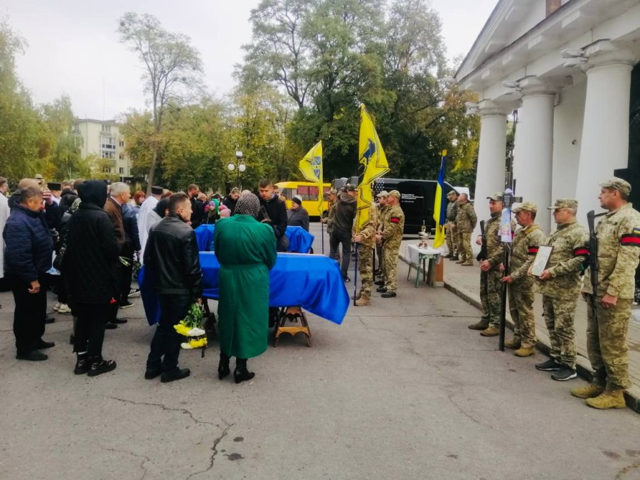 Прощання з воїнами в Полтаві