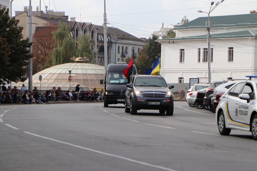 Прощання з воїном у Полтаві 7 жовтня.