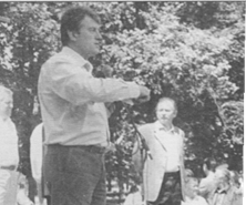 Віктор Ющенко та Микола Кульчинський на зустрічі у місті Карлівка