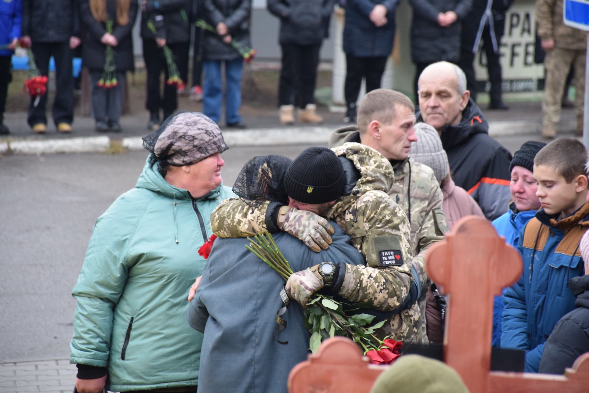 Прощання з воїном Анатолієм Мокляком