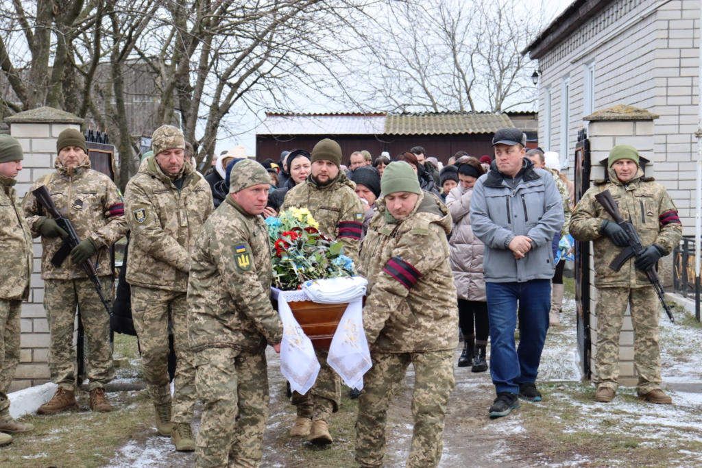 Прощання із солдатом Олегом Мішко. 