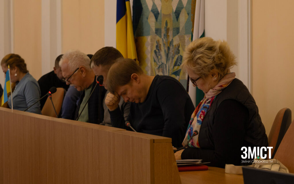 Оксана Лазоренко, Сергій Іващенко, Денис Поліщук, Євген Дикань та Світлана Нестуля на засіданні містобудівної комісії 26 лютого ветеранський бізнес – одне з питань