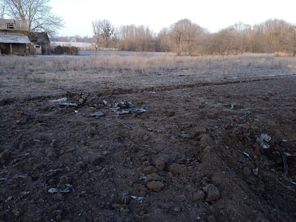 Пошкодження у Миргородському районі. Фото: Полтавська ОВА Маршрут дронів