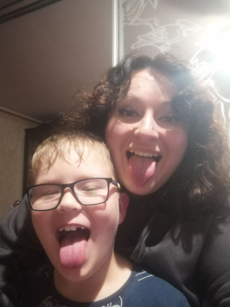 Полтавка Дарина Шпак із сином