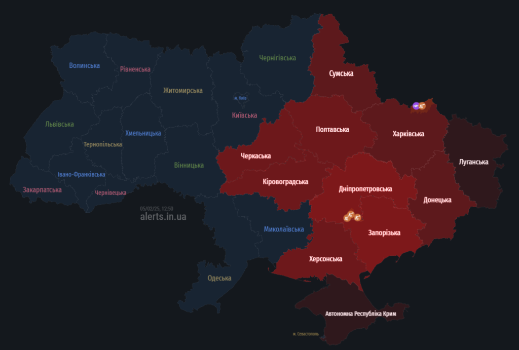 Повітряна тривога на Полтавщині