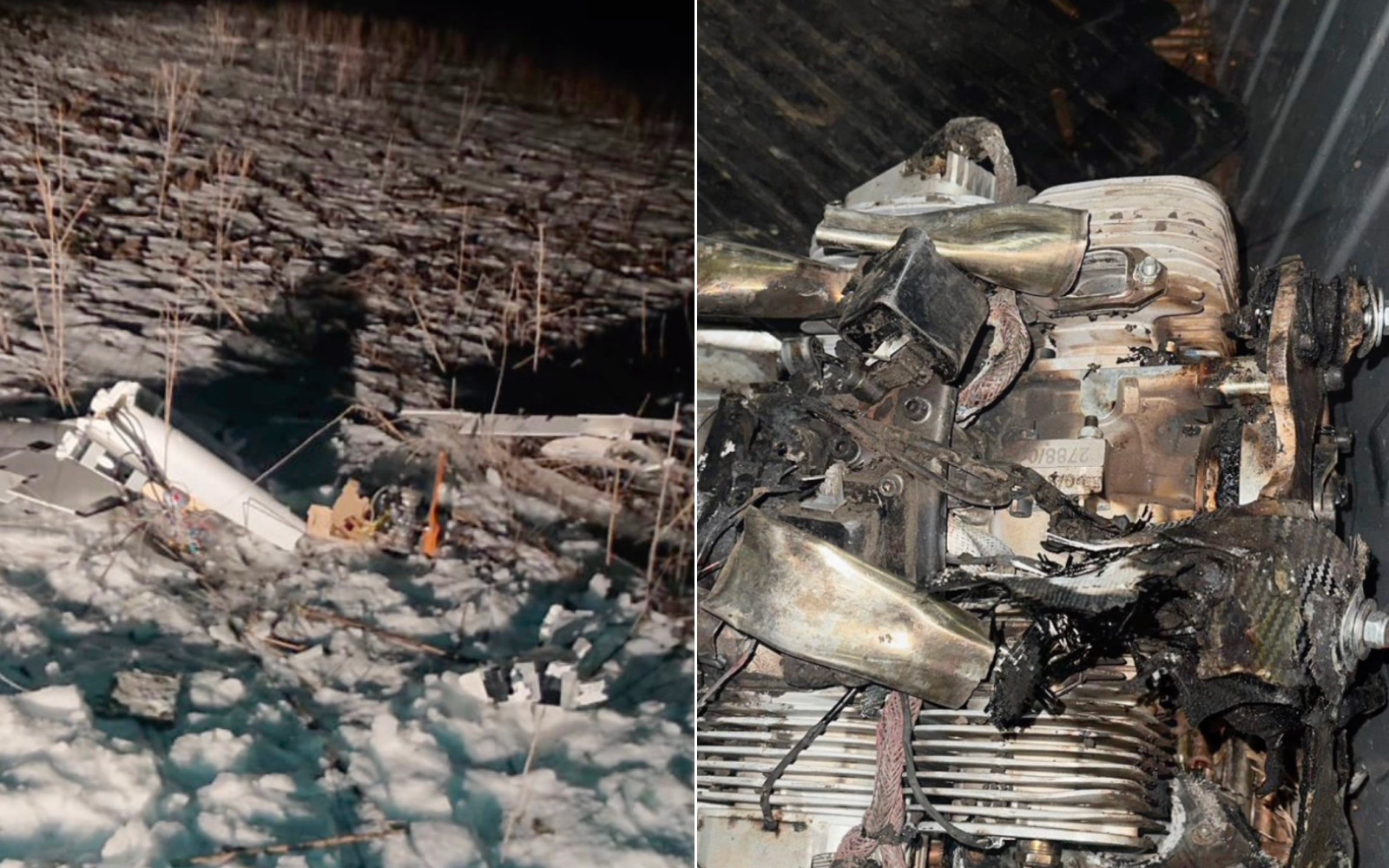 Збиті над Полтавщиною дрони у ніч на 28 лютого