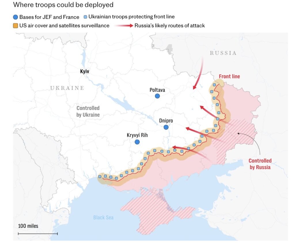 JEF — це Об'єднані експедиційні сили, до складу яких входять країни-члени НАТО: Велика Британія, Данія, Естонія, Фінляндія, Ісландія, Латвія, Литва, Нідерланди, Норвегія та Швеція