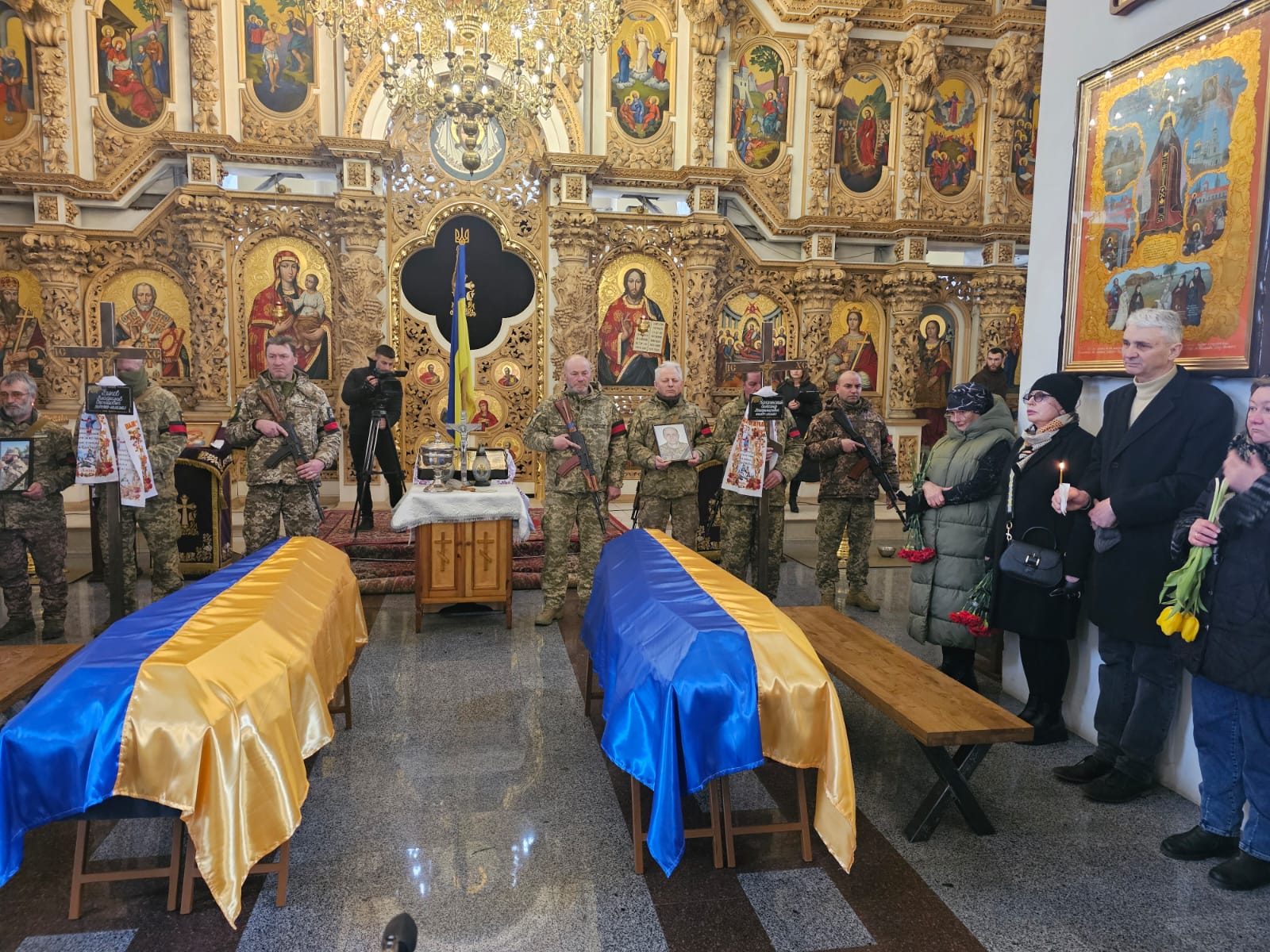 Прощання з воїнами в Полтаві