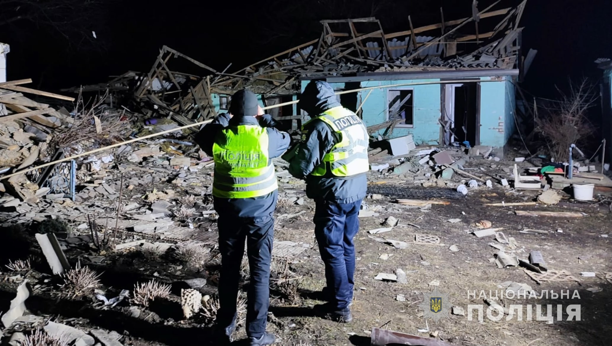 Поліція працює на місці обстрілу Полтавщини