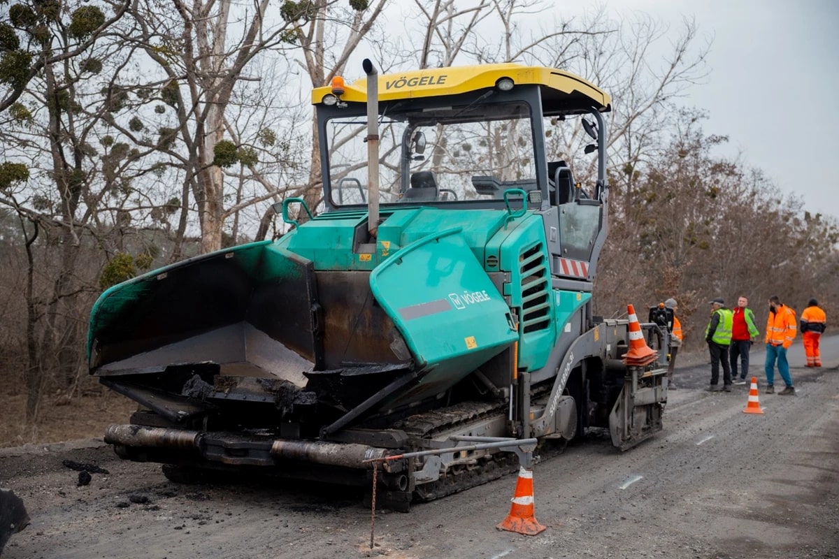 Ремонт дороги на Полтавщині