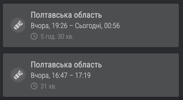 Групи по 8-15 ворожих цілей у небі Полтавщини: як і чим атакували область цієї ночі. Шахед над Полтавщиною