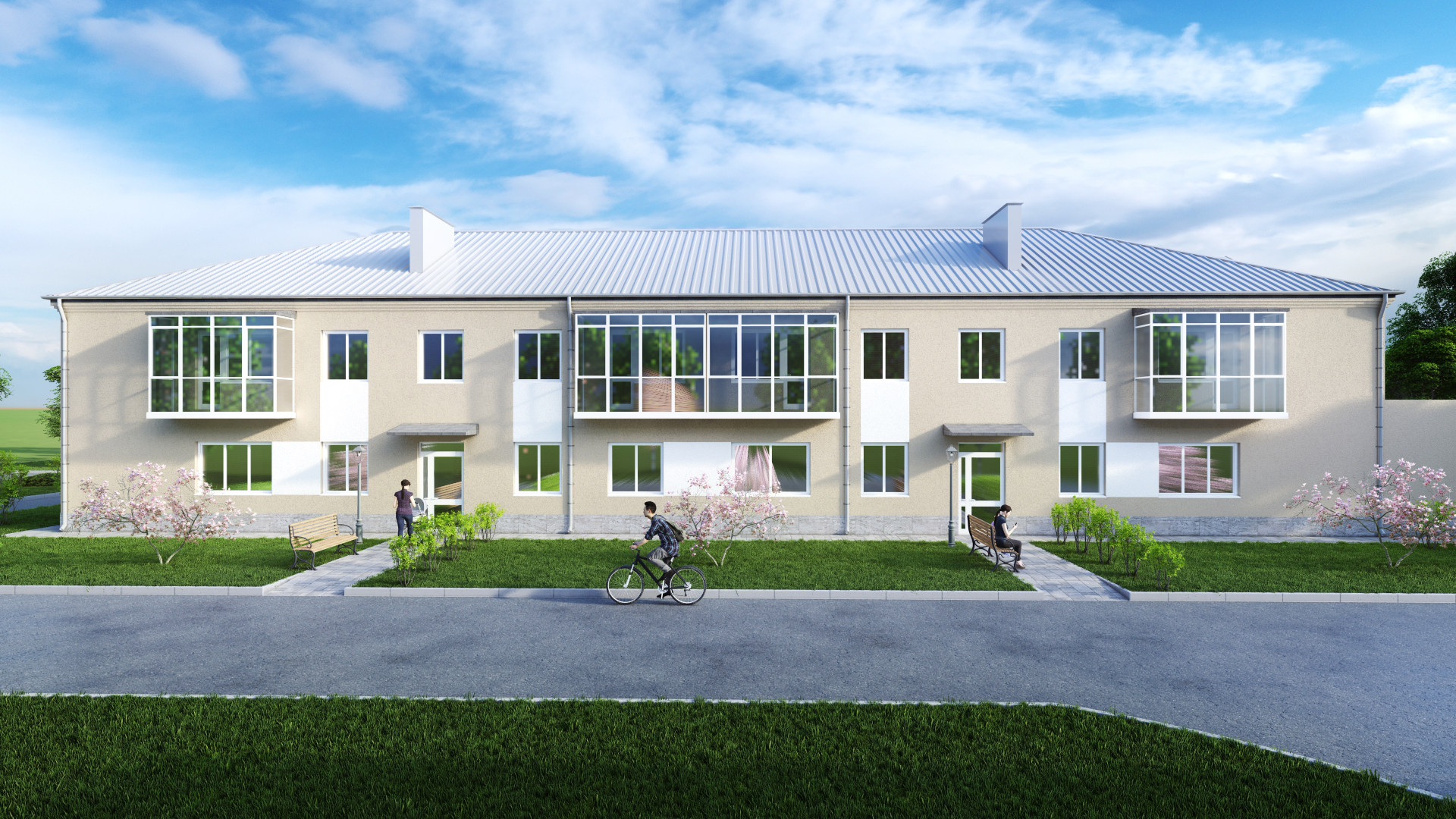 Ескіз відбудови гуртожитку Супрунівки