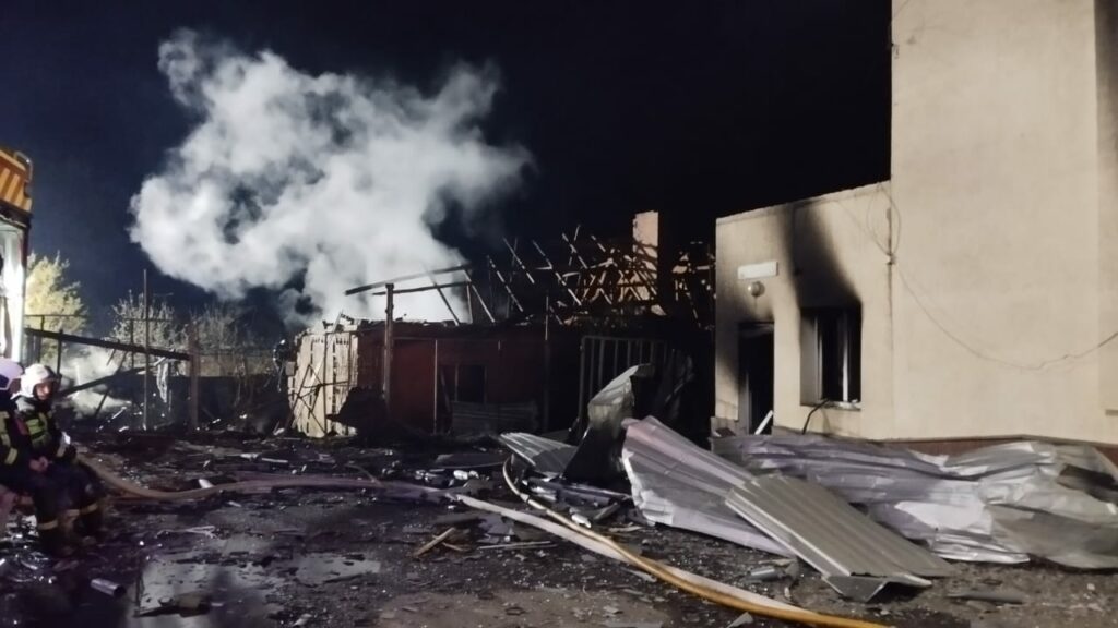 через атаку дронів пошкождення в Полтаві