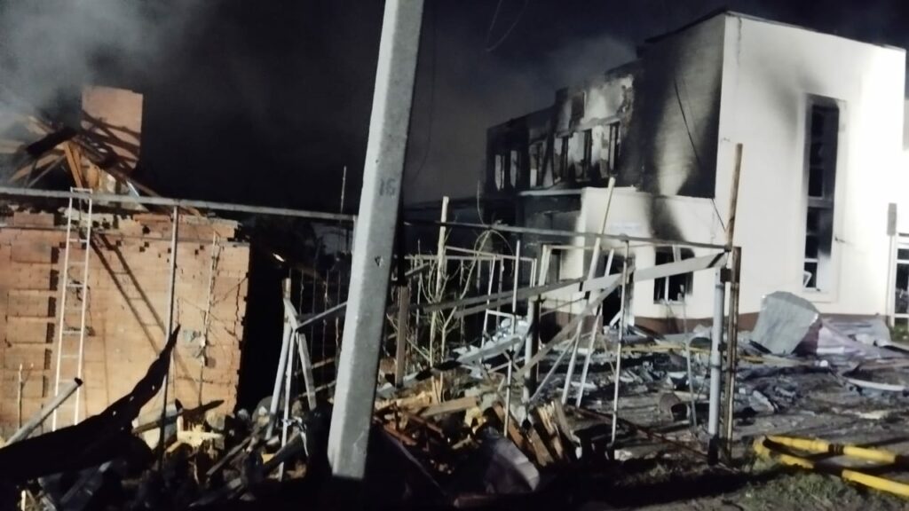 через атаку дронів пошкождення в Полтаві