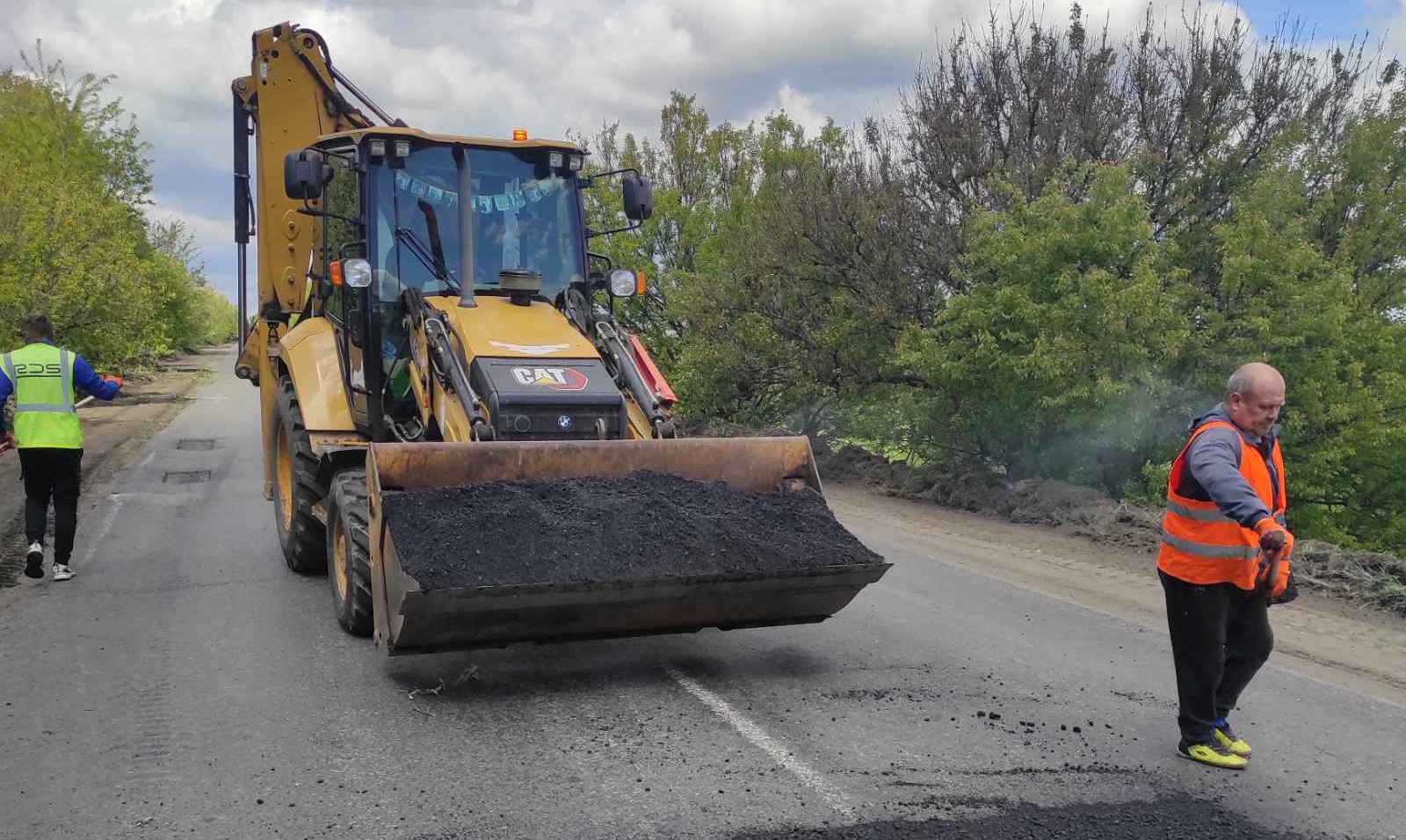Ремонт дороги.