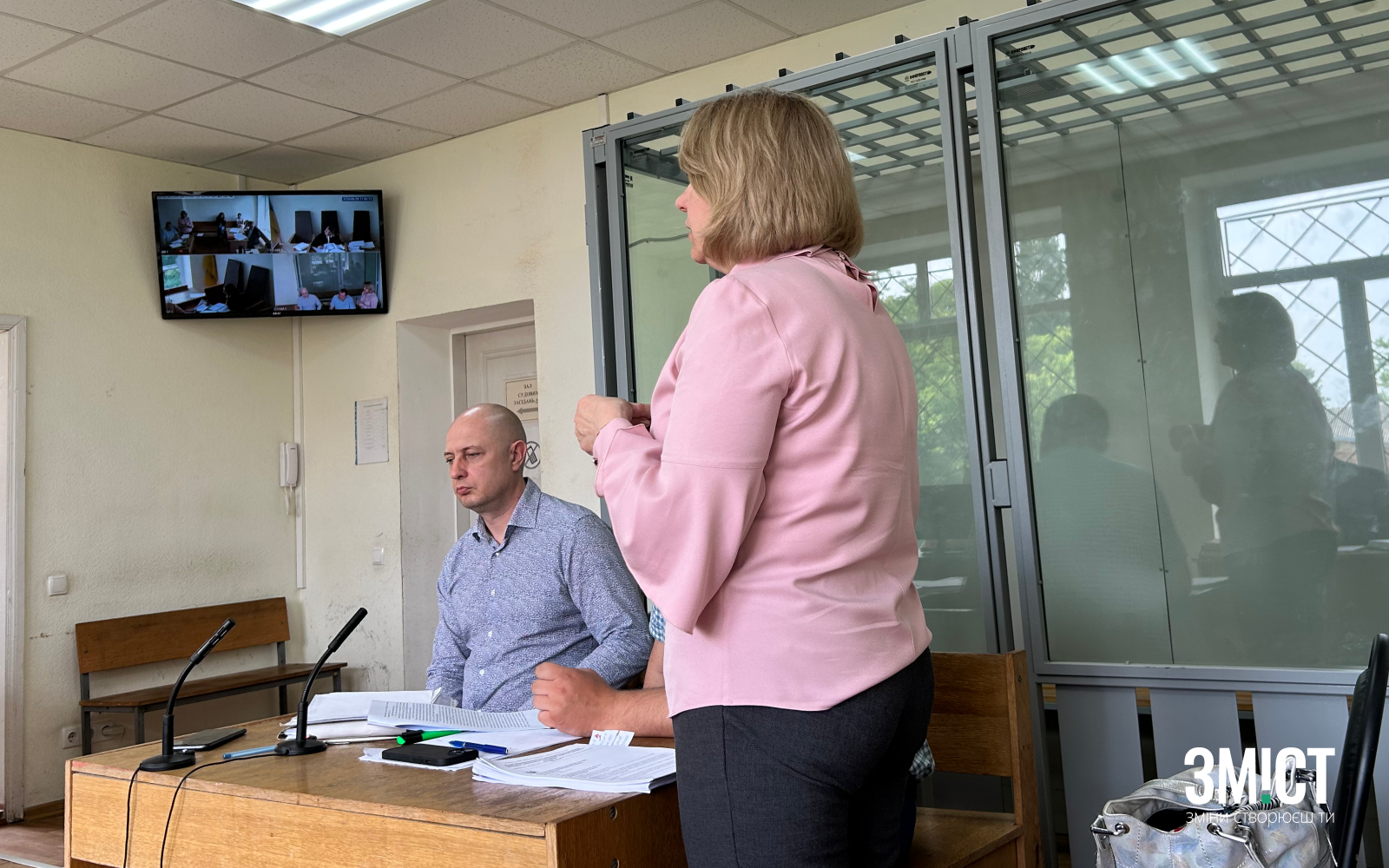 Жанна Каплоух на засіданні суду.