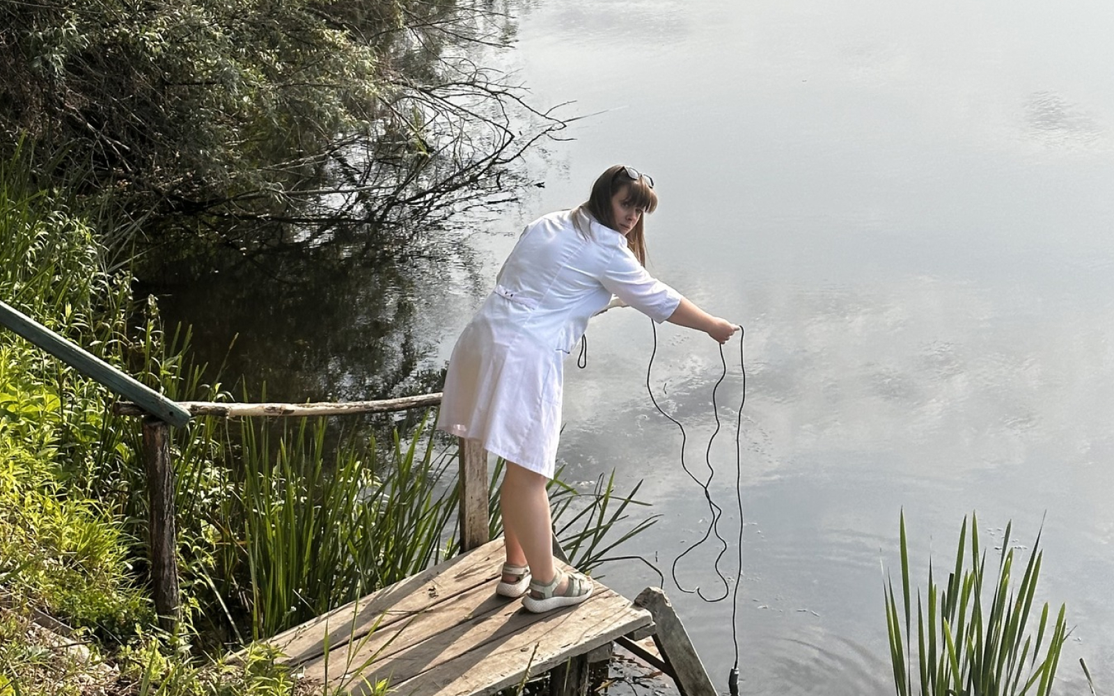 Забір води у річці Псел