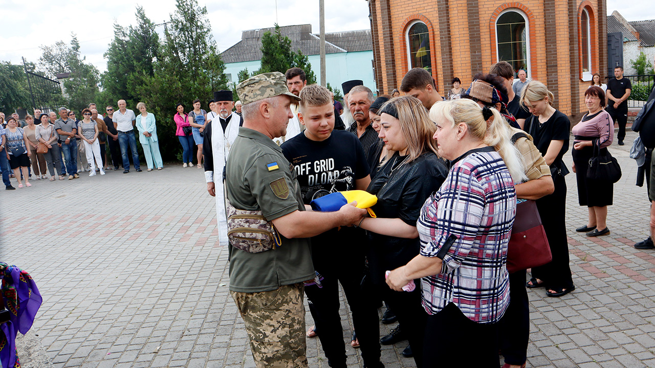 Прощання з воїном на Полтавщині