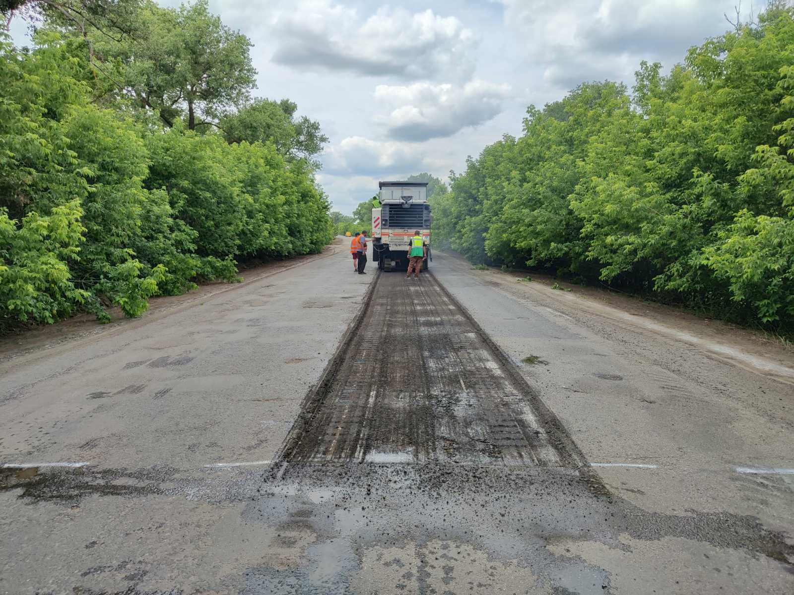 Ремонт дороги Гадяч – Опішня
