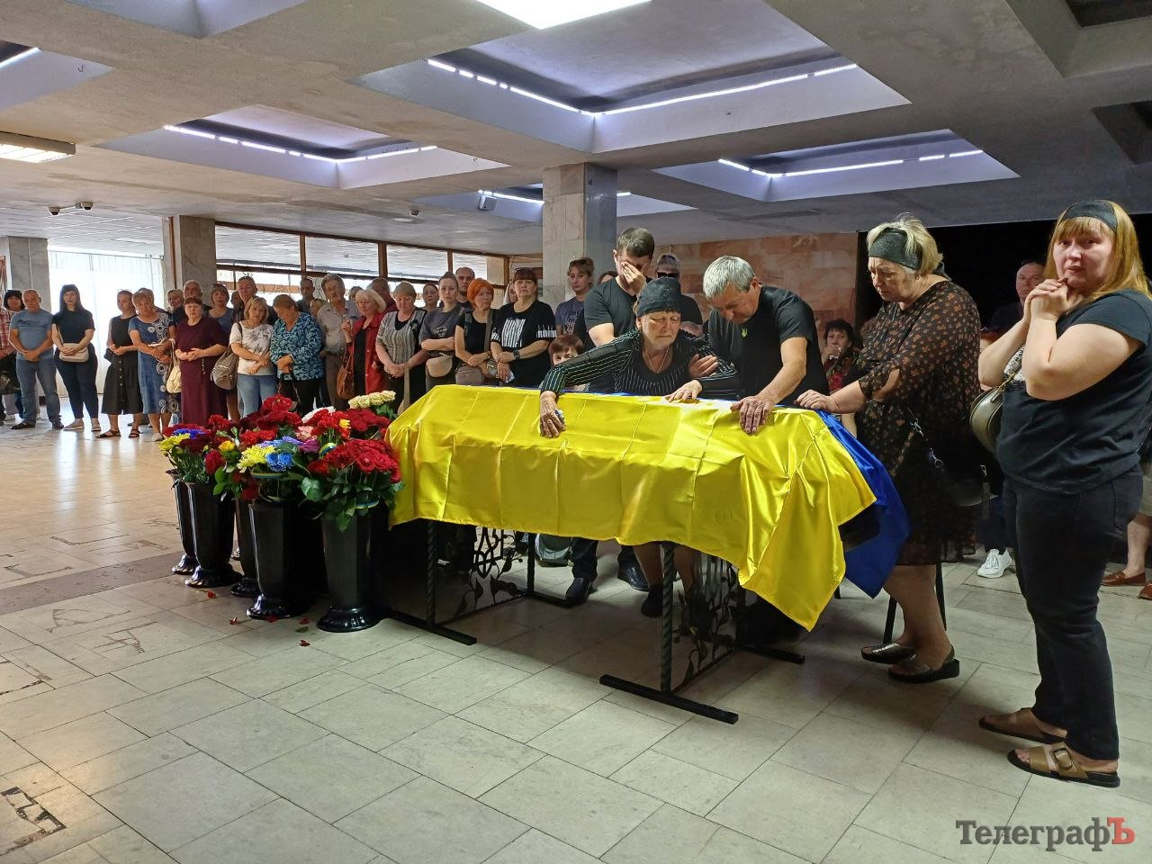 Прощання із воїном у Кременчуці.