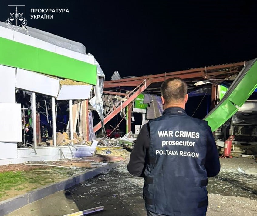 Документування наслідків обстрілу під Полтавою