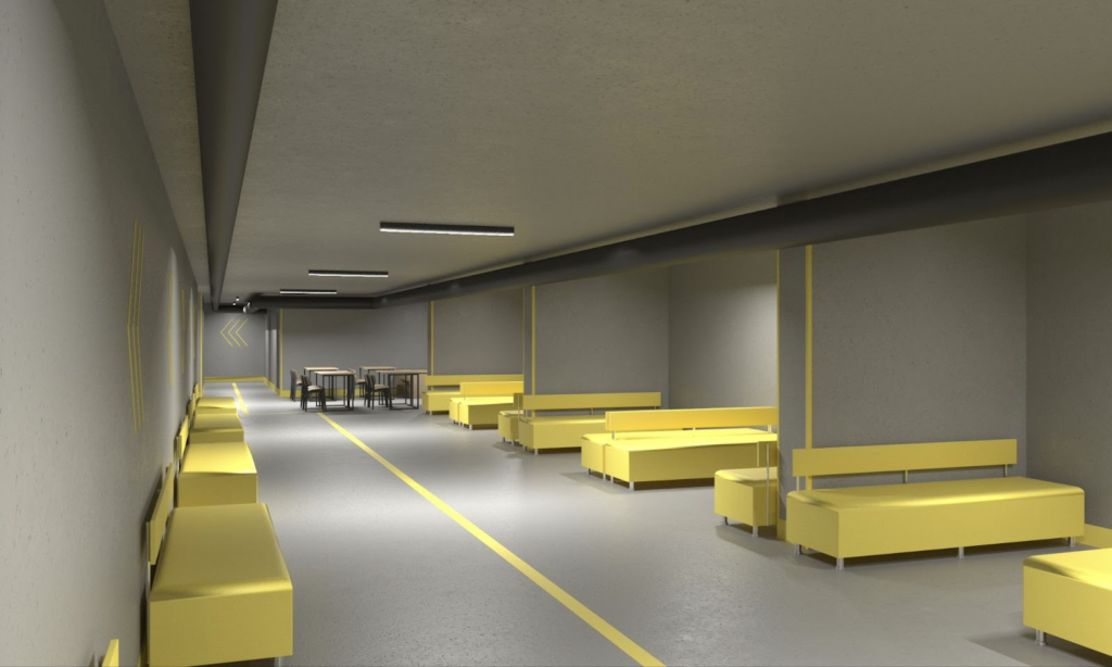 Вигляд приміщення майбутнього укриття. Катерина Ямщикова