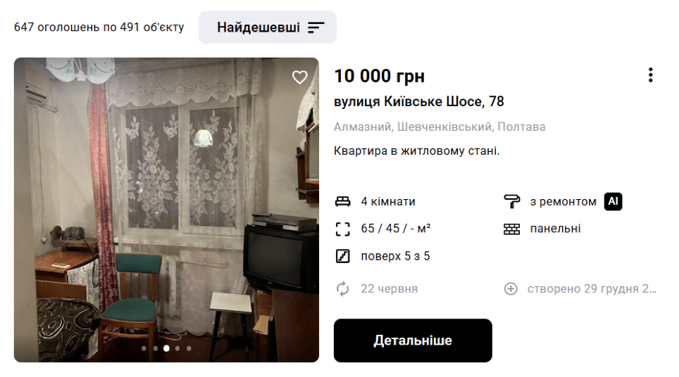 «Ціни неадекватні». Про квартирну проблему Полтави