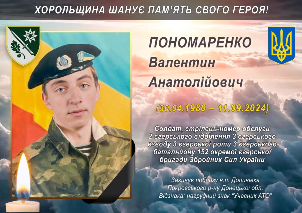  «Вірили, що він живий». Зниклий на фронті учасник АТО Валентин Пономаренко з Полтавщини упізнаний за ДНК